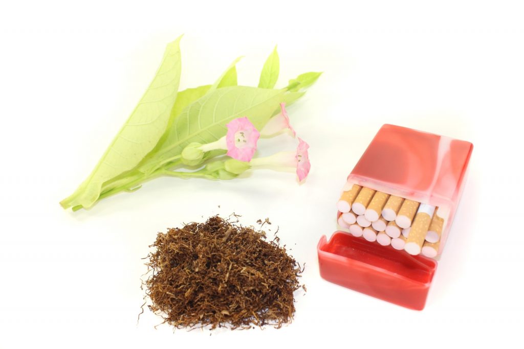 Tobacco with cigarettes